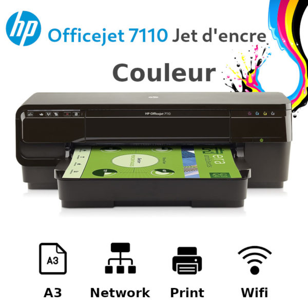 Imprimante HP Officejet 7110 Jet d'encre - A3+ Ethernet wifi image #01