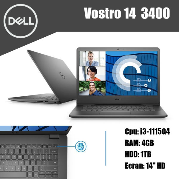 Laptop Dell Vostro 14-3400 i3-1115G4 4GB 1TB HDD 14″ image #01