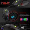 Souris Gaming Havit MS1022 RGB LED (8 buttons) filaire image #01