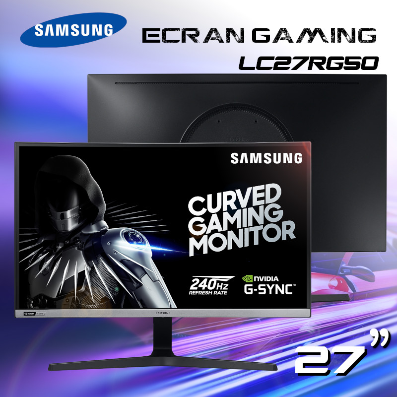 Ecran Samsung Gaming 27 Curved LC27RG50 240Hz - CAPMICRO