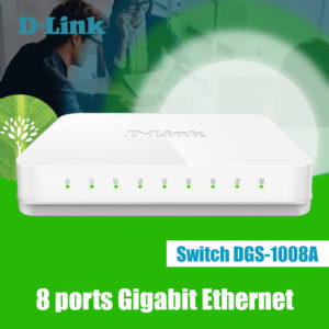 Switch D-LINK DGS-1008A Gigabit Ethernet 8 ports 2k Mbps image #01