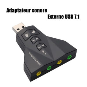 Adaptateur sonore externe USB 7.1 3D sound simultation image #01