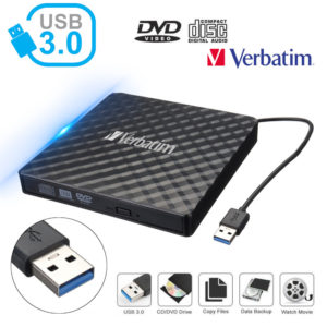 Lecteur Graveur Externe CD DVD Verbatim usb 3.0 SlimLine