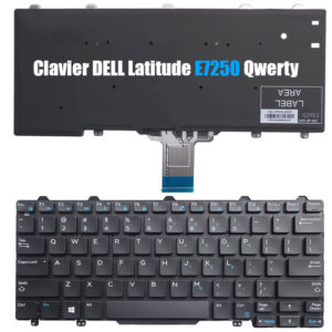 Clavier Dell E7250 Qwerty compatible E5250 3150 3160