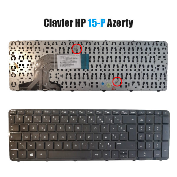 Clavier HP 15-P Azerty Noire Neuf avec pavé