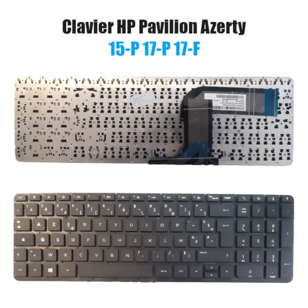 Clavier HP Pavilion 15-P 17-P 17-F Azerty Noir avec pavé