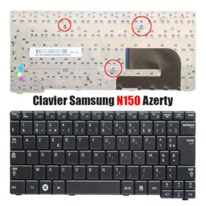 Clavier SAMSUNG N150 Azerty Noir (Compatible)