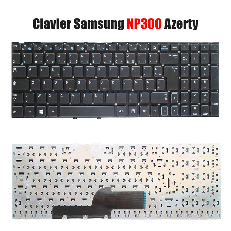 Clavier d'ordinateur portable Samsung NP-P530-JA02FR NP-P530-JA02IT  NP-P530-JA02NL NP-P530-JA02PT (Disposition: AZERTY FR) - Cdiscount  Informatique