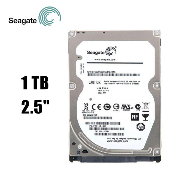 Disque Dur 2.5 1TB Seagate 5400 RPM Neuf