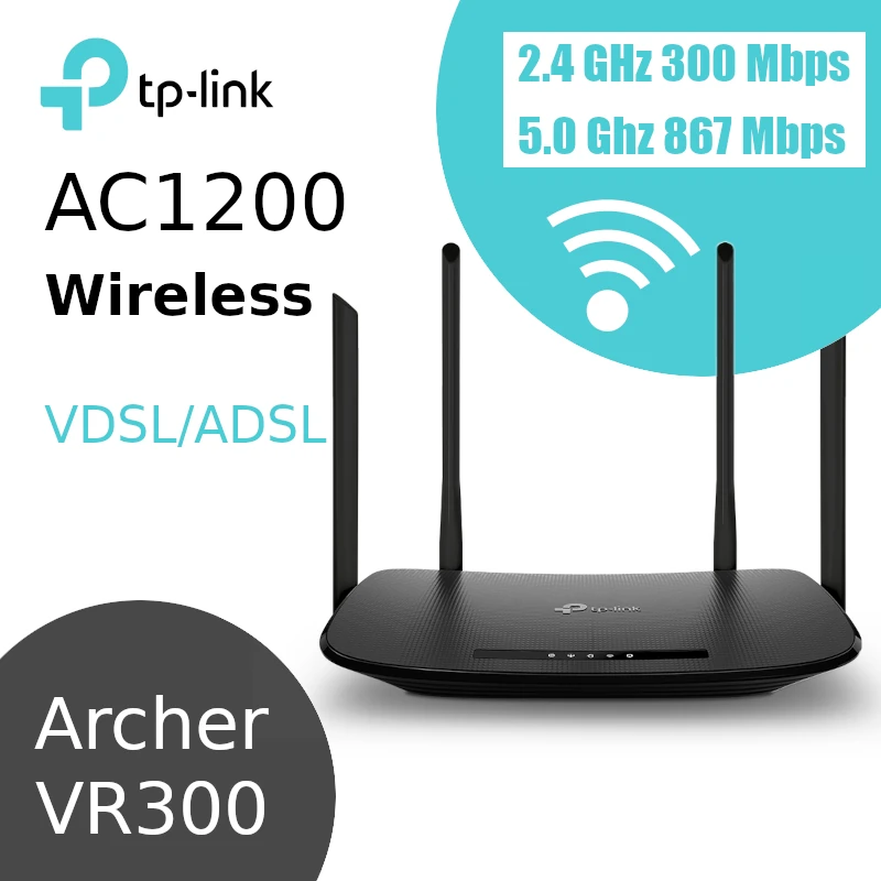 AC1200 WiFi TP-Link Modem Routeur VR300 VDSL/ADSL CAPMICRO -