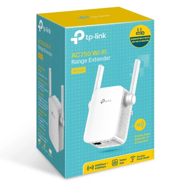 Répéteur Wi-Fi TP-Link RE205 AC750 (Mesh Extender) image #04