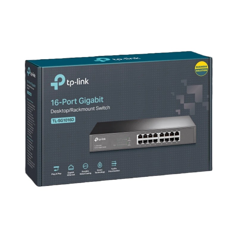 Switch rackable TP-Link 16-ports Gigabit TL-SG1016D - CAPMICRO