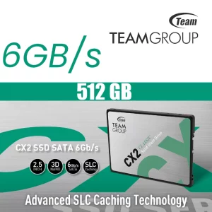 Disque SSD 512GB TeamGroup CX2 3D NAND 6GBs image #01