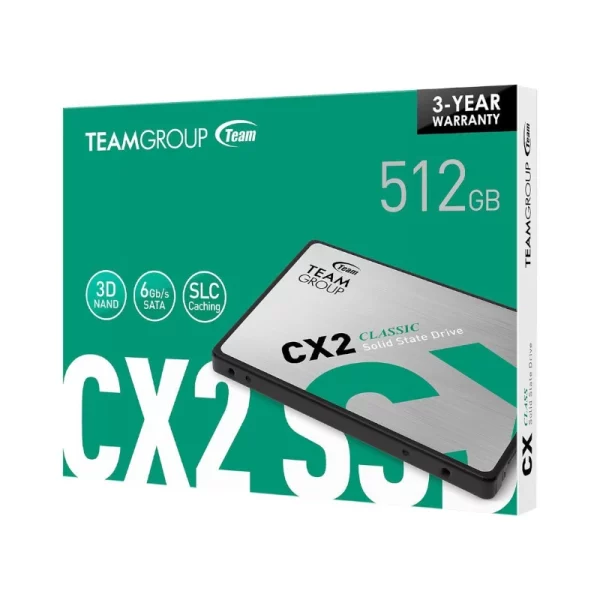 Disque SSD 512GB TeamGroup CX2 3D NAND 6GBs image #04