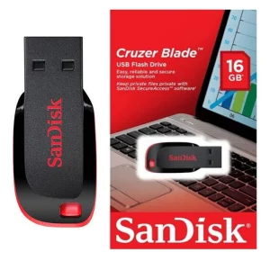 Flash Disque SanDisk 16GB Noir et Rouge