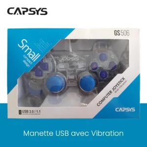 Manette Capsys USB avec Vibration GS-506