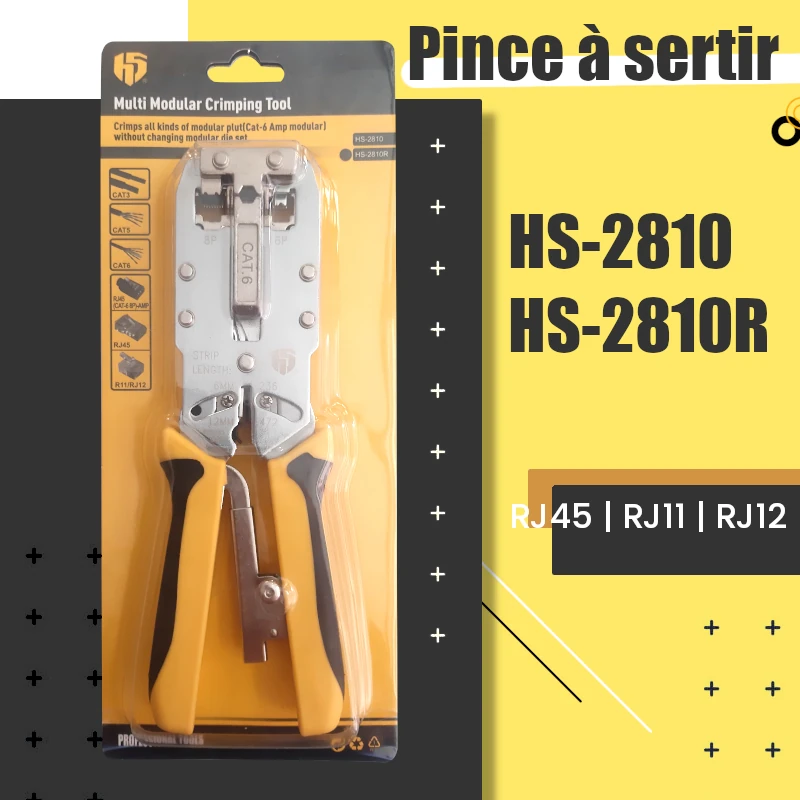 Pince à sertir - Pince à sertir rj45 / rj11 / rj9 - Ref 2326 - Câbles,  connecteurs et prises