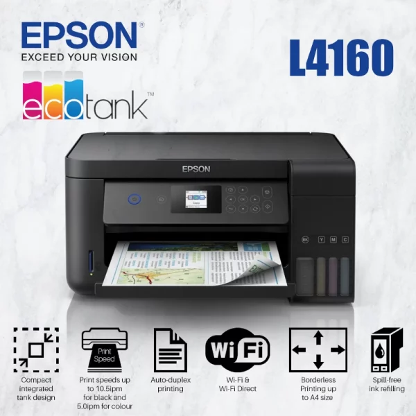 Imprimante Wifi Epson L4160 Ecotank Multifonction image #01