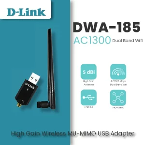 Adaptateur USB wifi AC1300 double bande D-Link DWA 185 image #01