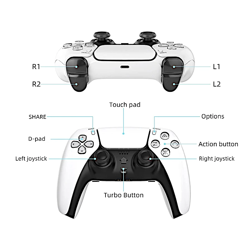 Manette Multiplateforme PS4 PS5 PC smartphone T28 - CAPMICRO