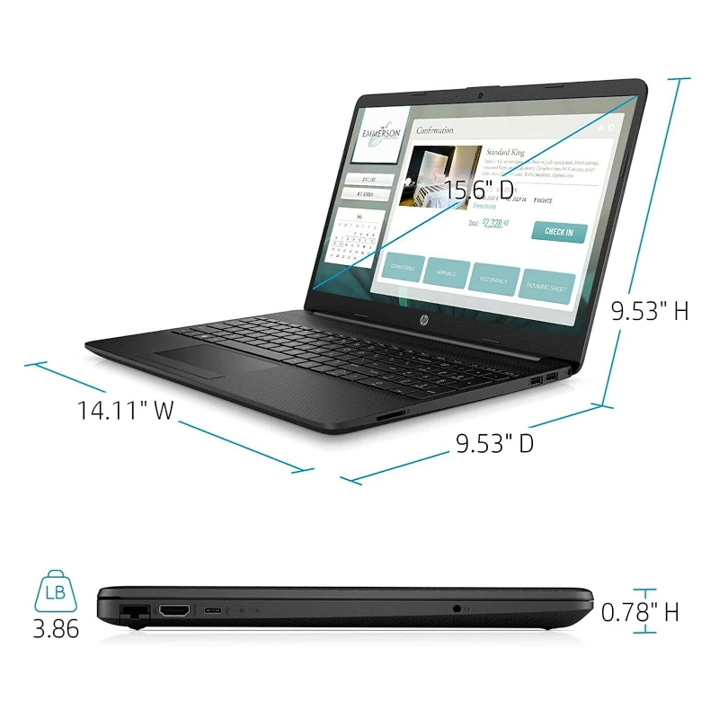 Pc Portable HP 15-dw3020nk i3-1115G4 4GB, 256SSD