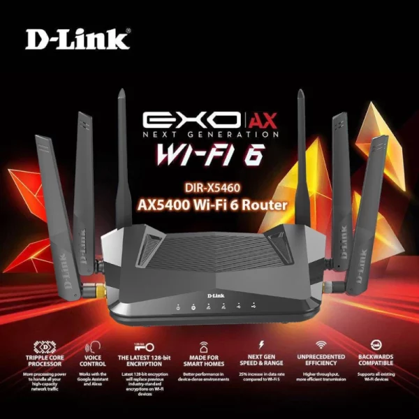 Routeur AX5400 Wi-Fi 6 EXO D-Link DIR-X5460 image #01