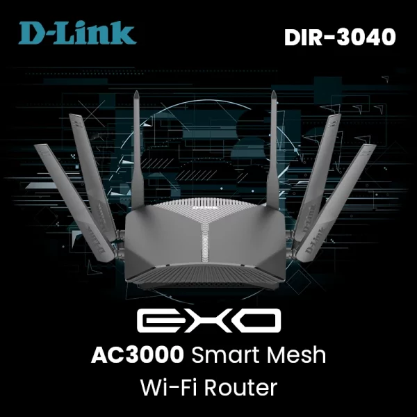 Routeur D-Link EXO AC3000 DIR-3040 Wi-Fi Smart Mesh image #01