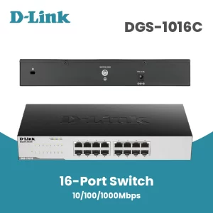 Switch 16-Port D-Link DGS-1016C 10 100 1000Mbps image #01