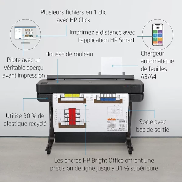 Traceur HP DesignJet T630 36 pouces Grand Format image #02