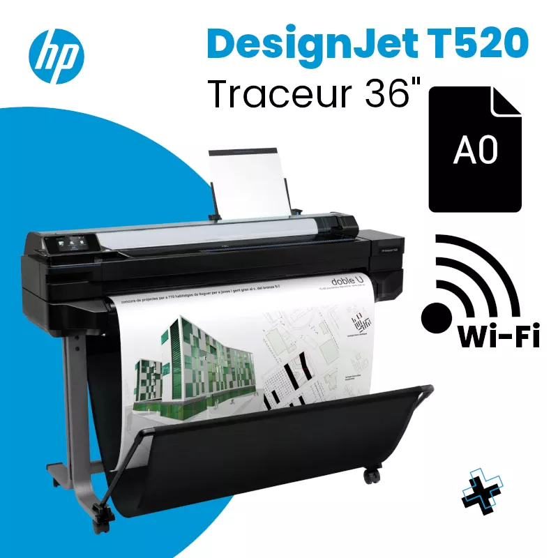 Traceur HP DesignJet T520 36 A0 Wifi image #01 Traceur HP DesignJet T520 36 A0 Wifi image #01
