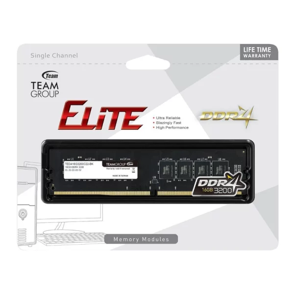 RAM 16GB DDR4 3200MHz TeamGroup Elite Pour Desktop image #03