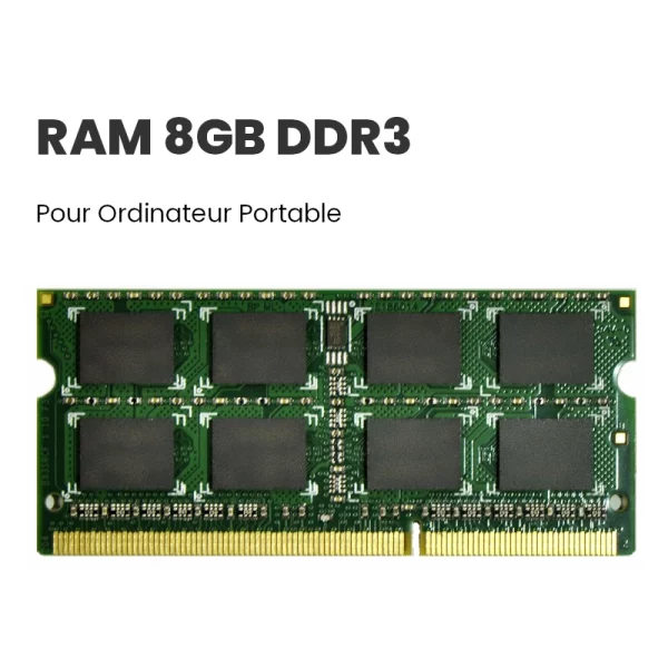 RAM DDR3 8GB pour ordinateur portable