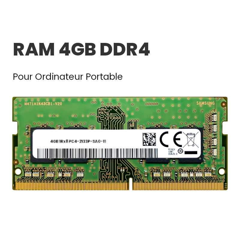 RAM DDR4 4GB pour ordinateur portable - CAPMICRO