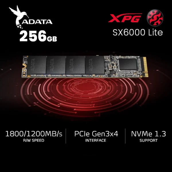 Nvme 256GB Adata XPG SX6000 Lite PCIe Gen3x4 image #01