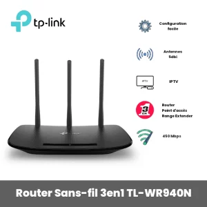 Routeur WiFi TP-Link N450 Mbps TL-WR940N image #01