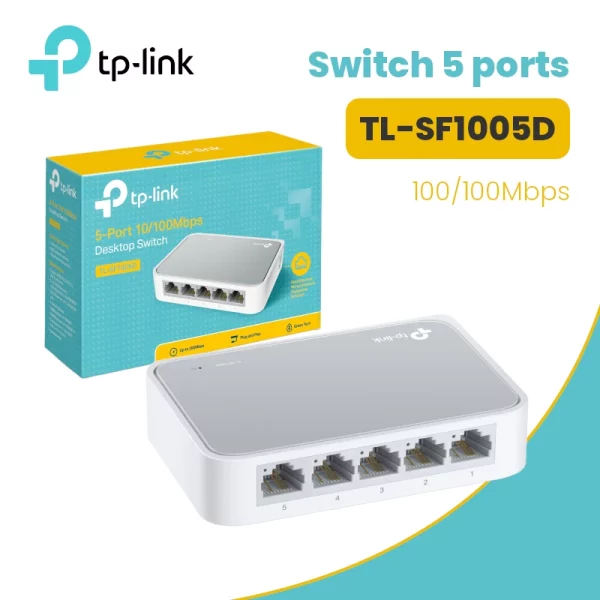 Switch 5-Ports TP-Link TL-SF1005D 10 100Mbps image #01
