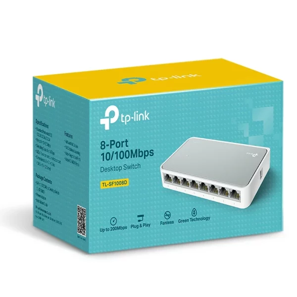 Switch 8-Ports TP-Link TL-SF1008D 10-100Mbps image #04