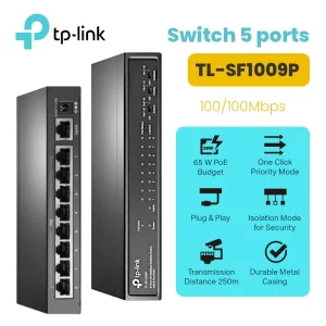 Switch PoE 9-Ports TP-Link TL-SF1009P 10-100Mbps image #01