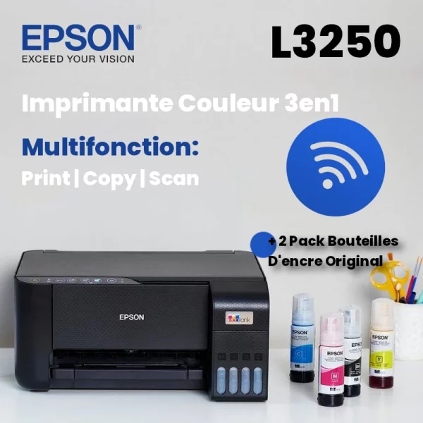 Imprimante Epson L3250 Couleur 3en1 avec Wi-Fi multifonction image #01