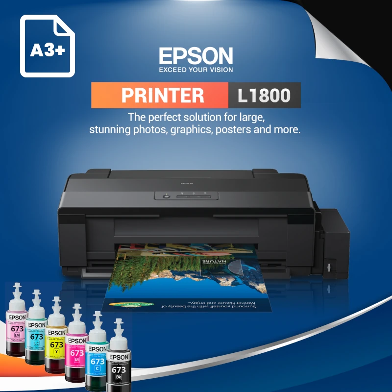 Imprimante Photo A3+ Epson L1800 6 couleurs - CAPMICRO