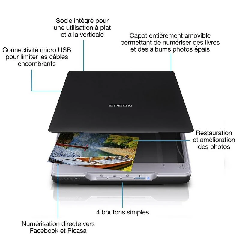 Scanner Epson WorkForce DS-1630 A4 à plat - CAPMICRO