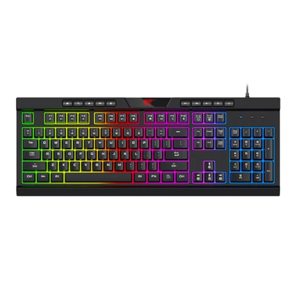 Clavier Gaming Havit KB500L RGB avec pavé image #01