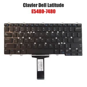 Clavier Dell Latitude E5480-7480 Qwerty Noir image #01