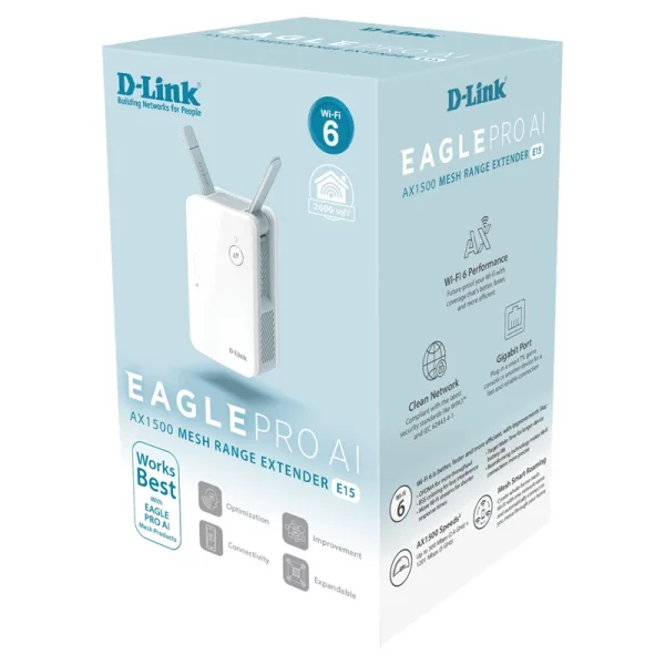 Répéteur Extendeur D-link EAGLE PRO AI Mesh AX1500 E15 image #05