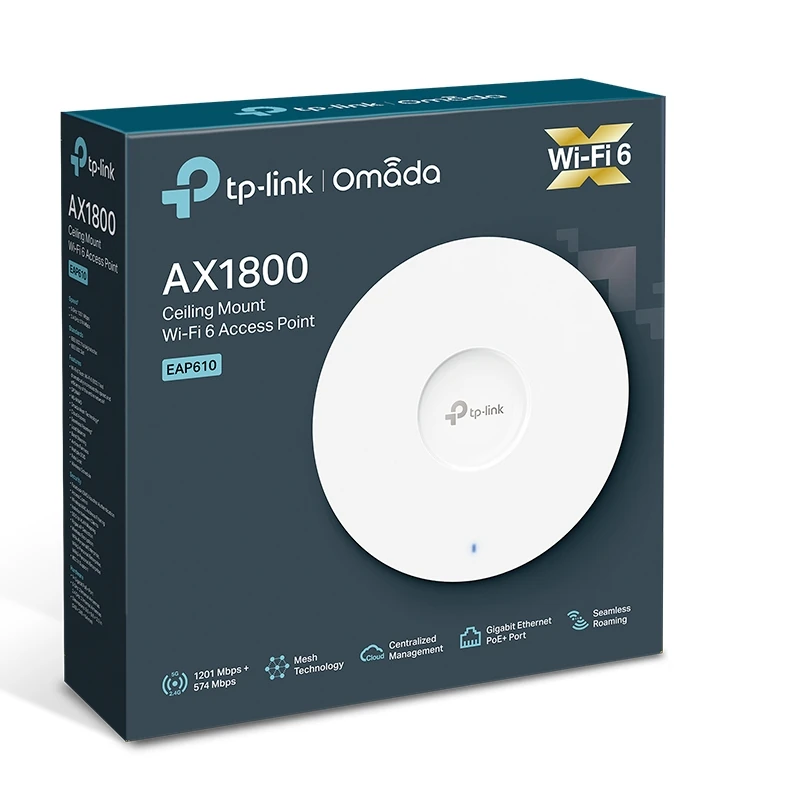 Point d'accès plafonnier WiFi-6 EAP610 AX1800 bi-bande - CAPMICRO