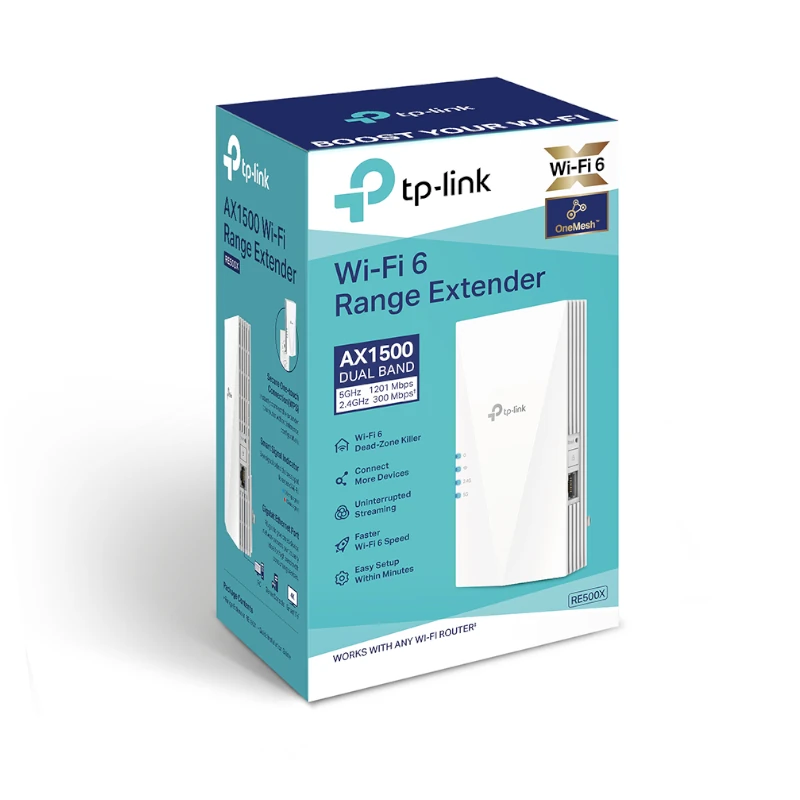 Répéteur WiFi 6 RE500X AX1500 (TP-Link) - CAPMICRO