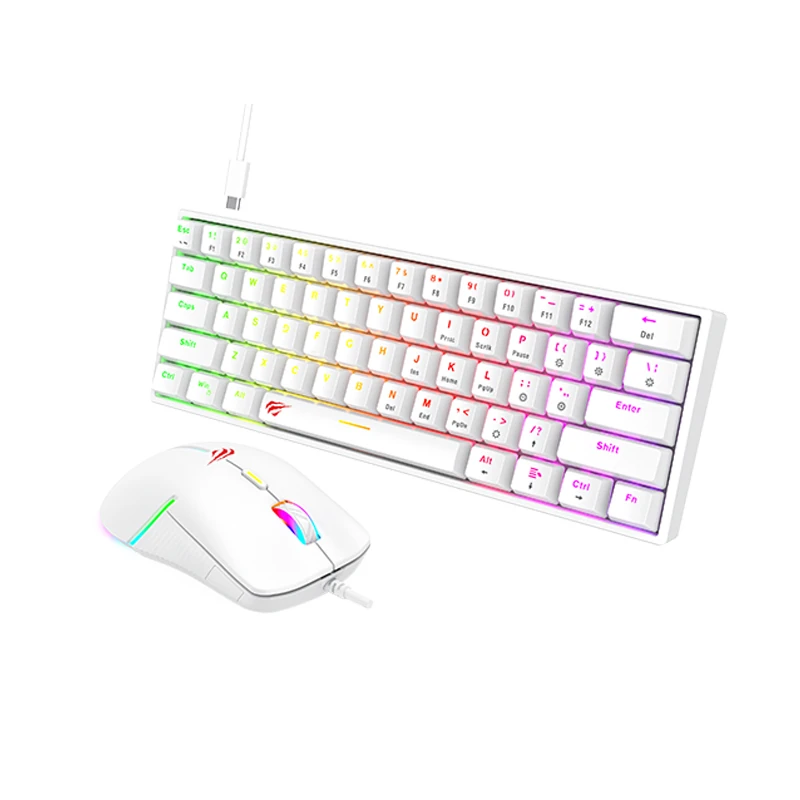 Combo Mini clavier mécanique usb type-c havit KB867CM + Souris - CAPMICRO