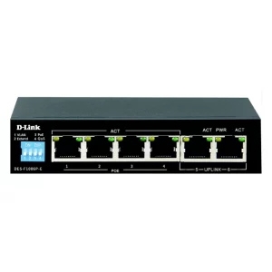 Switch 6 ports PoE DGS-F1006P-E