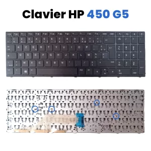 Clavier HP 450 G5 Azerty avec pavé numérique image 1