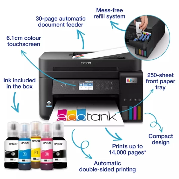 Imprimante multifonction Epson EcoTank L6270 Recto Verso 1